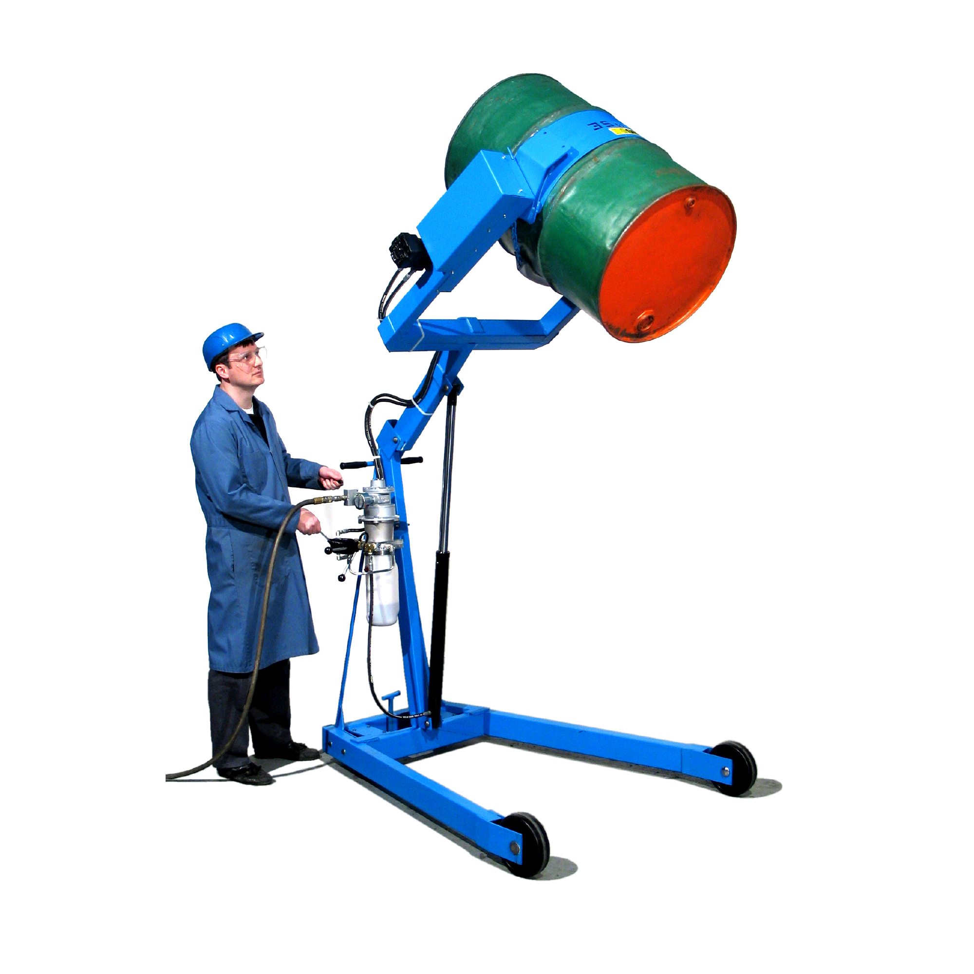 Morse Hydra-Lift Karrier, 72in. Maximum Dispensing Height, 800lb. Capacity, Air Power Drum Lift and Tilt Controls.